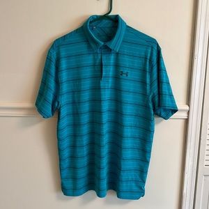 Blue/Black Size Large men’s Under Armour golf polo. Like new.